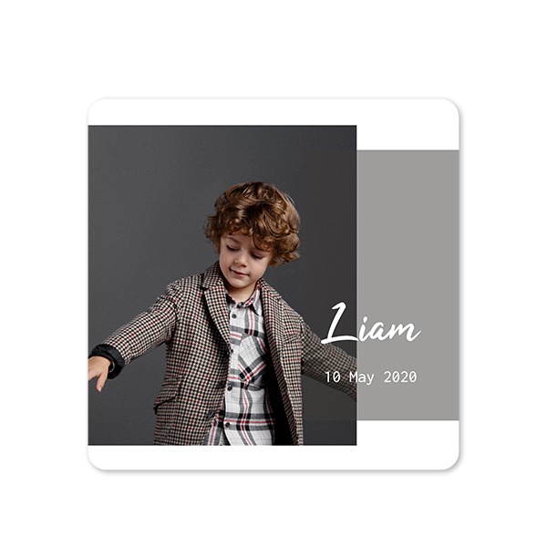 Single Card square rounded corners 14,3 x 14,3 cm