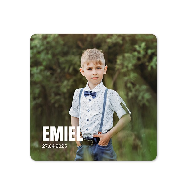Single Card square rounded corners 14,3 x 14,3 cm