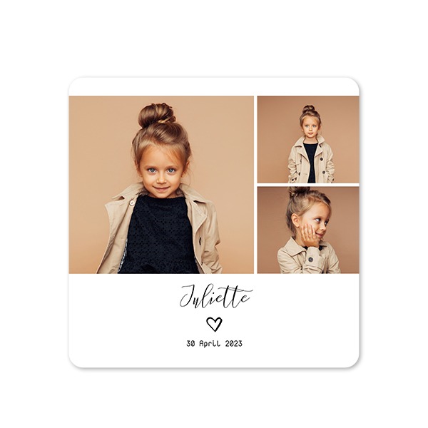 Single Card square rounded corners 14,3 x 14,3 cm Single Card square rounded corners 14,3 x 14,3 cm