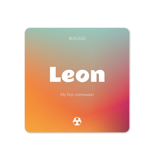 Single Card square rounded corners 14,3 x 14,3 cm