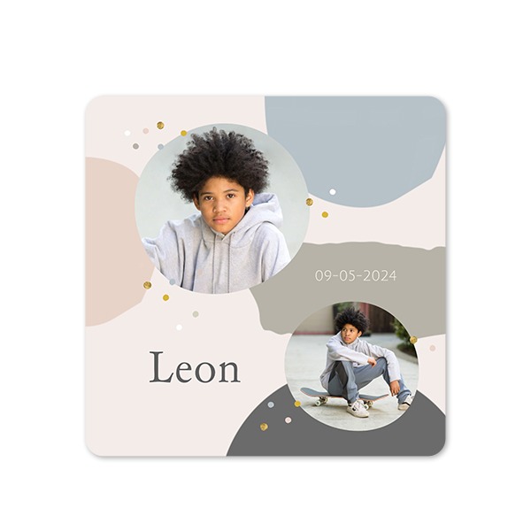 Single Card square rounded corners 14,3 x 14,3 cm