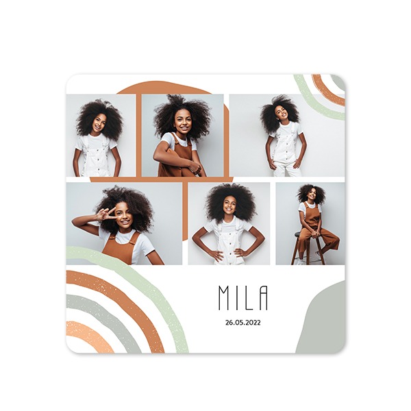 Single Card square rounded corners 14,3 x 14,3 cm Single Card square rounded corners 14,3 x 14,3 cm