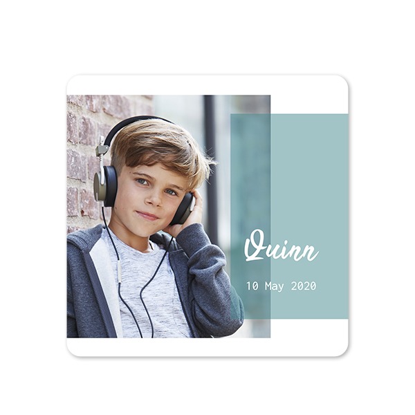 Single Card square rounded corners 14,3 x 14,3 cm