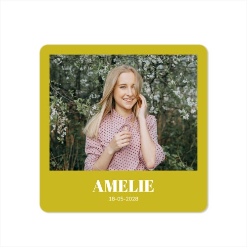 Enkla Fotokort kvadratiska rundade hörn 14,3 x 14,3 cm