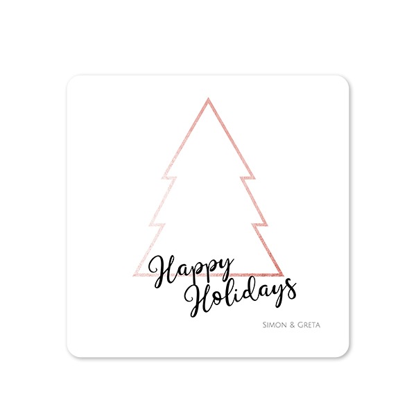 Enkla Fotokort kvadratiska rundade hörn 14,3 x 14,3 cm