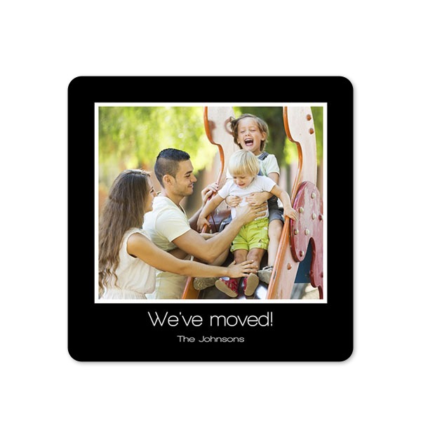 Grusskarte quadratisch mit abgerundeten Ecken 14,3 x 14,3 cm