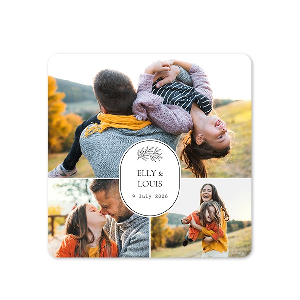 Single Card square rounded corners 14,3 x 14,3 cm