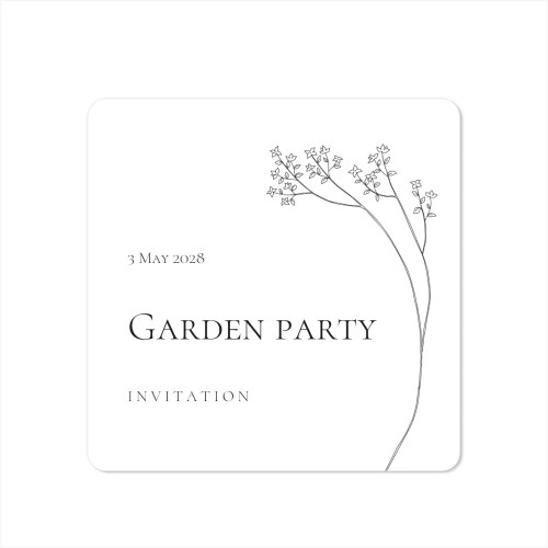 Enkle Fotokort kvadratisk runde hjørner 14,3 x 14,3 cm