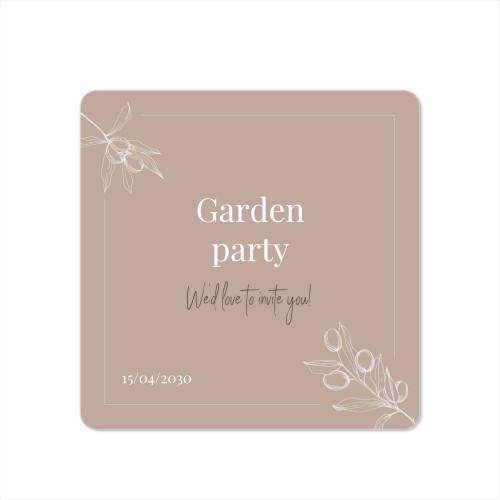 Grusskarte quadratisch mit abgerundeten Ecken 14,3 x 14,3 cm Grusskarte quadratisch mit abgerundeten Ecken 14,3 x 14,3 cm