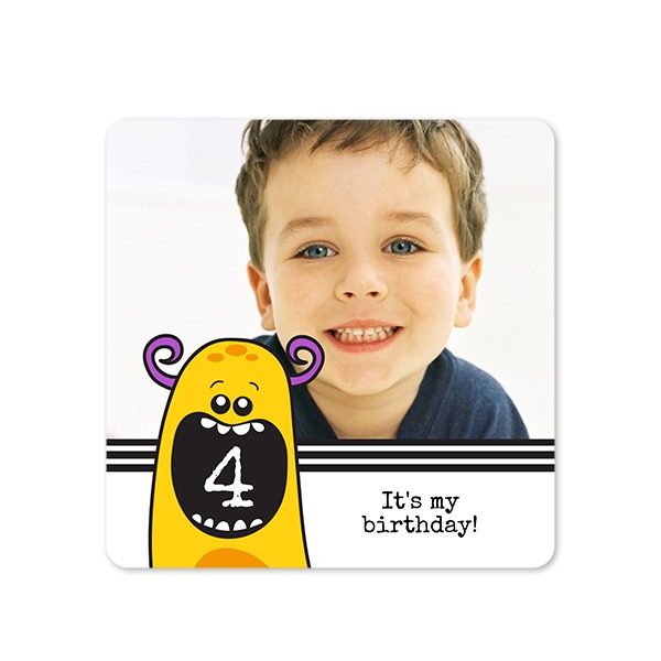 Enkla Fotokort kvadratiska rundade hörn 14,3 x 14,3 cm