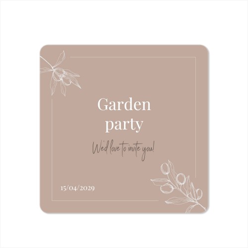 Single Card square rounded corners 14,3 x 14,3 cm