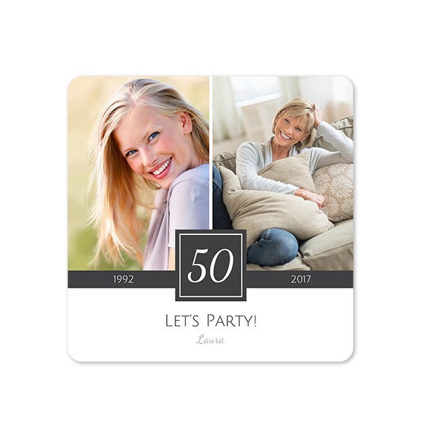 Single Card square rounded corners 14,3 x 14,3 cm