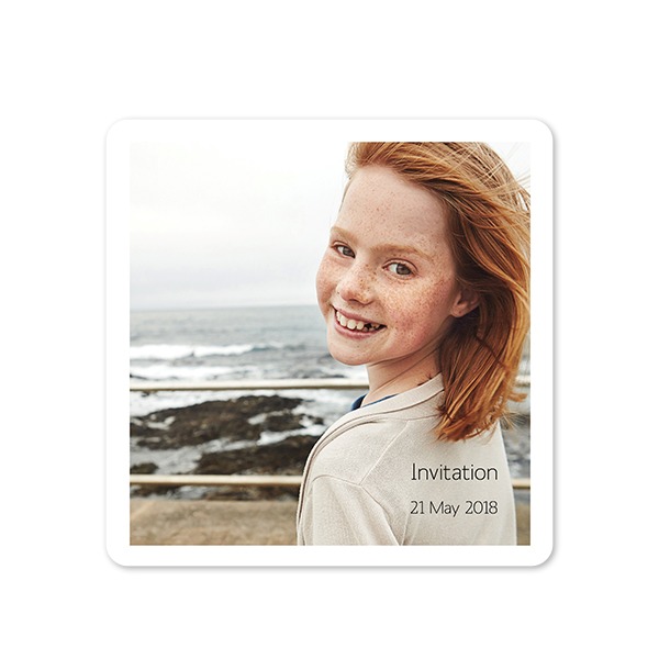 Single Card square rounded corners 14,3 x 14,3 cm