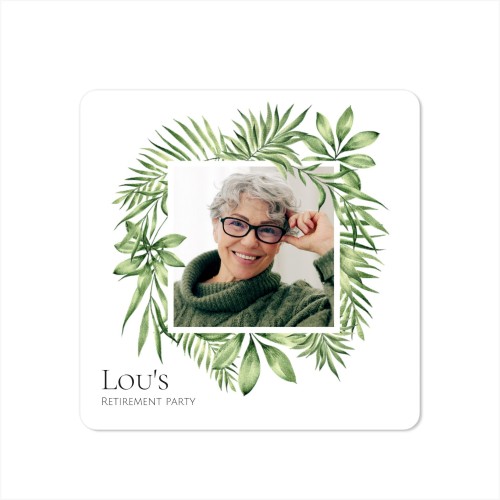 Grusskarte quadratisch mit abgerundeten Ecken 14,3 x 14,3 cm