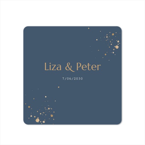 Faire-part 1 volet Carré coins arrondis 14,3 x 14,3 cm Faire-part 1 volet Carré coins arrondis 14,3 x 14,3 cm