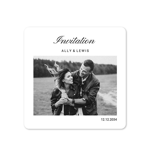 Klassiset Kuvakortit Neliö pyöristetyillä kulmilla 14,3 x 14,3 cm