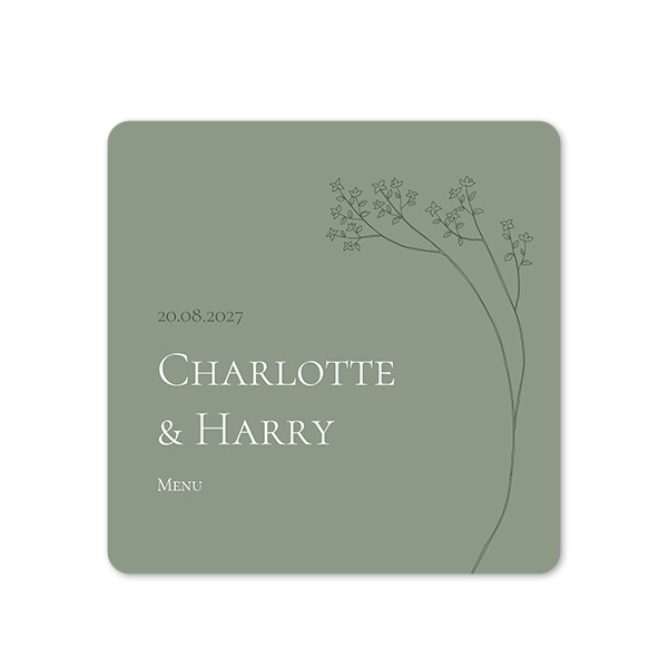 Single Card square rounded corners 14,3 x 14,3 cm