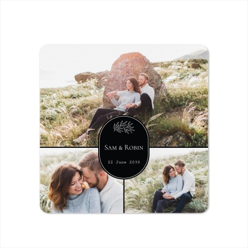 Fotokaart vierkant met ronde hoeken 14,3 x 14,3 cm
