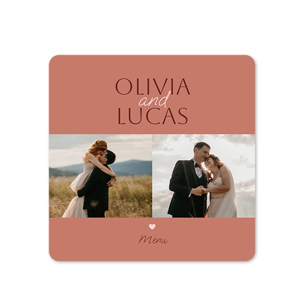 Grusskarte quadratisch mit abgerundeten Ecken 14,3 x 14,3 cm