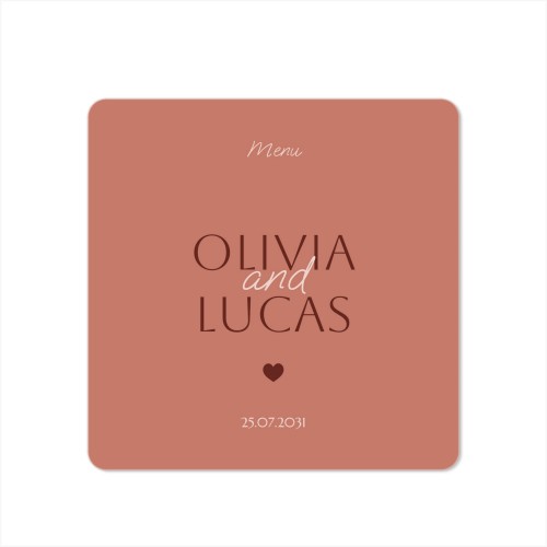 Grusskarte quadratisch mit abgerundeten Ecken 14,3 x 14,3 cm