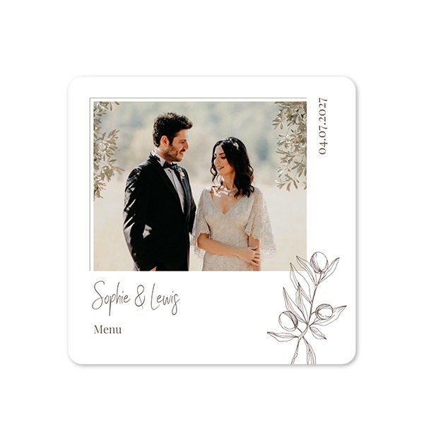 Enkla Fotokort kvadratiska rundade hörn 14,3 x 14,3 cm