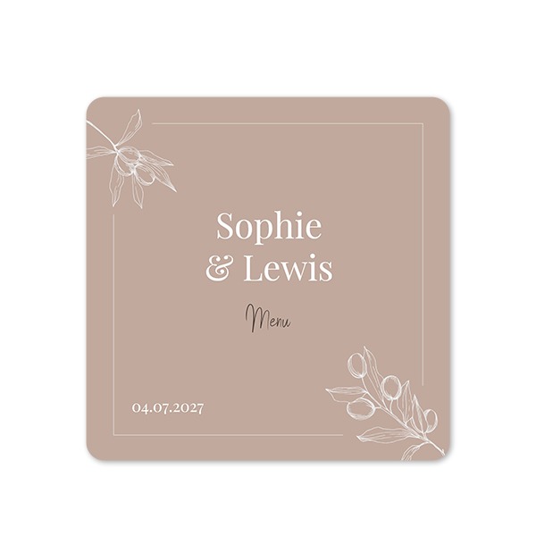 Single Card square rounded corners 14,3 x 14,3 cm