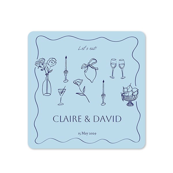 Single Card square rounded corners 14,3 x 14,3 cm