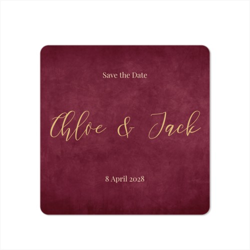 Faire-part 1 volet Carré coins arrondis 14,3 x 14,3 cm Faire-part 1 volet Carré coins arrondis 14,3 x 14,3 cm