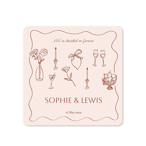 Single Card square rounded corners 14,3 x 14,3 cm Single Card square rounded corners 14,3 x 14,3 cm