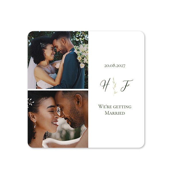 Fotokaart Vierkant met ronde hoeken 14,3 x 14,3 cm