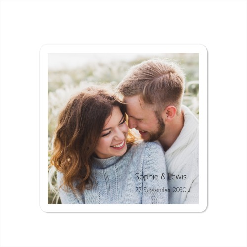 Enkla Fotokort kvadratiska rundade hörn 14,3 x 14,3 cm