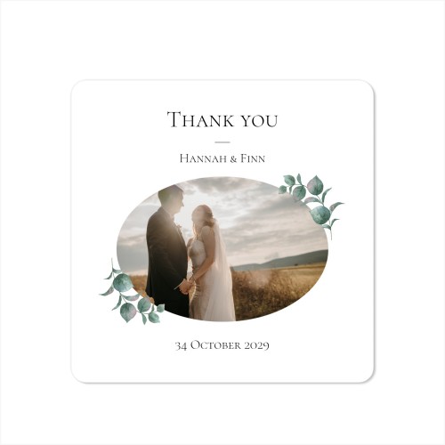 Enkla Fotokort kvadratiska rundade hörn 14,3 x 14,3 cm