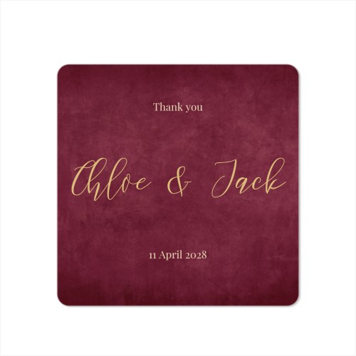 Grusskarte quadratisch mit abgerundeten Ecken 14,3 x 14,3 cm