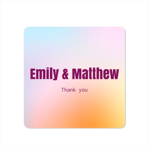 Single Card square rounded corners 14,3 x 14,3 cm