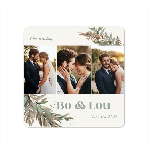 Single Card square rounded corners 14,3 x 14,3 cm