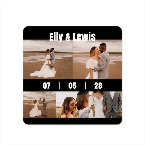 Grusskarte quadratisch mit abgerundeten Ecken 14,3 x 14,3 cm