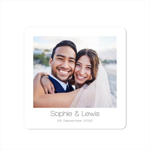 Enkle Fotokort kvadratisk runde hjørner 14,3 x 14,3 cm