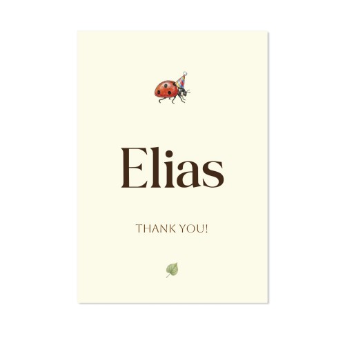 Faire-part 1 volet Portrait 10 x 14,3 cm