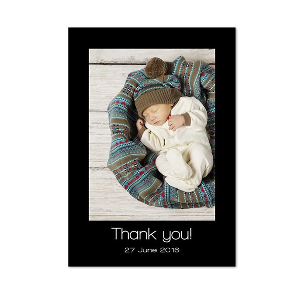 Faire-part 1 volet Portrait 10 x 14,3 cm