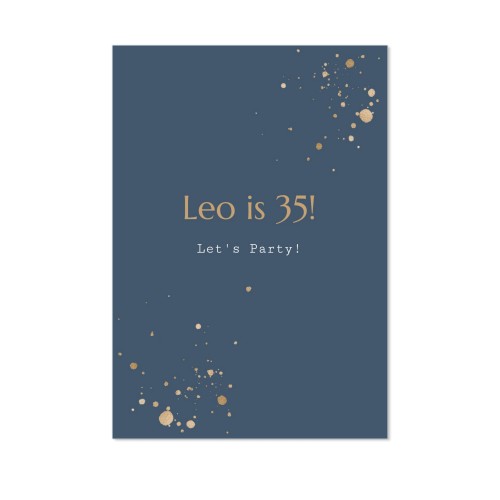 Faire-part 1 volet Portrait 10 x 14,3 cm