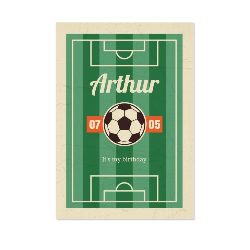 Football Field Vintage - Text Only