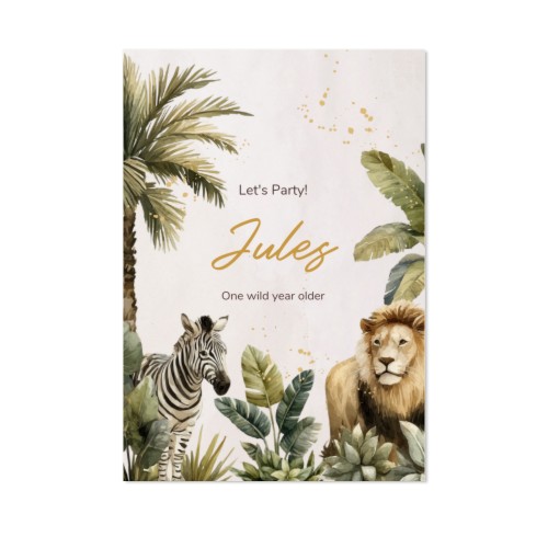 Golden Jungle Party - Text Only Golden Jungle Party - Text Only