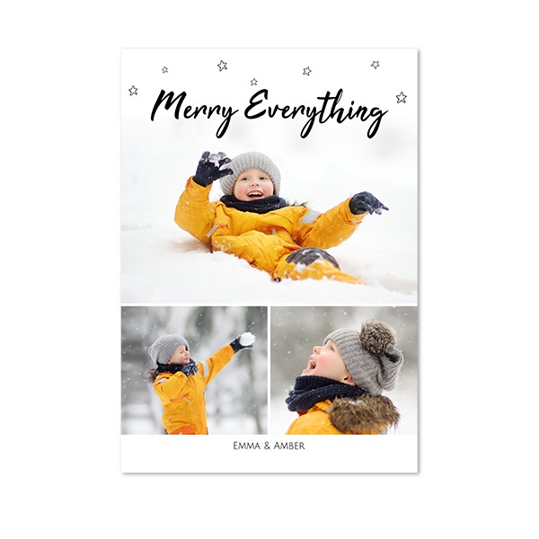 Faire-part 1 volet Portrait 10 x 14,3 cm