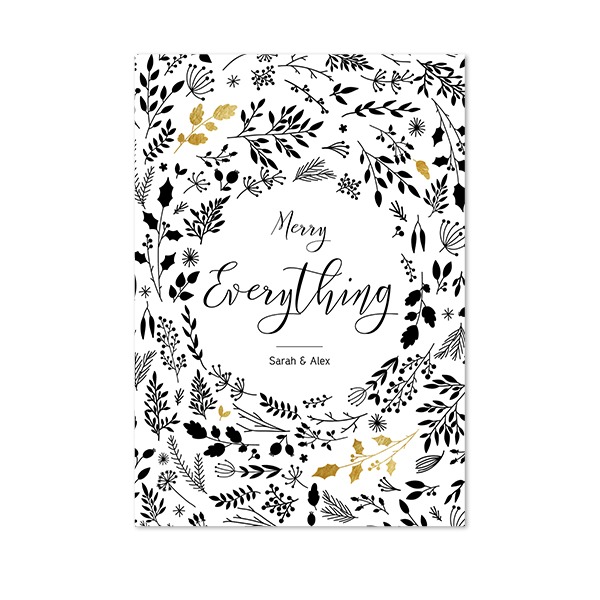 Faire-part 1 volet Portrait 10 x 14,3 cm