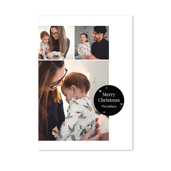 Faire-part 1 volet Portrait 10 x 14,3 cm