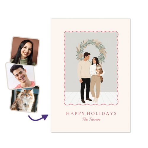 Vintage Scallop Frame Filter Soft Illustration Wreath Vintage Scallop Frame Filter Soft Illustration Wreath