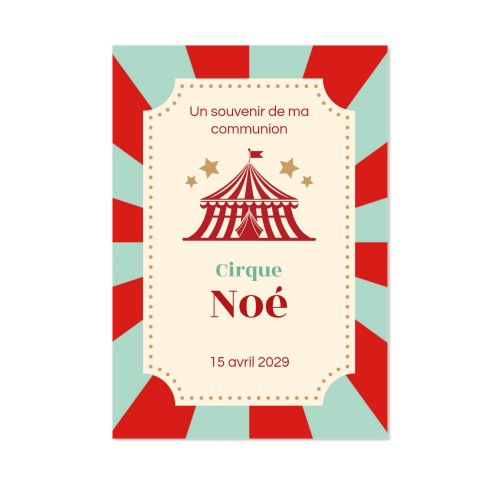 Faire-part 1 volet Portrait 10 x 14,3 cm