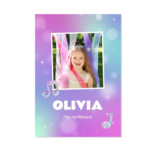 Holographic Music Notes