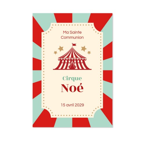 Faire-part 1 volet Portrait 10 x 14,3 cm