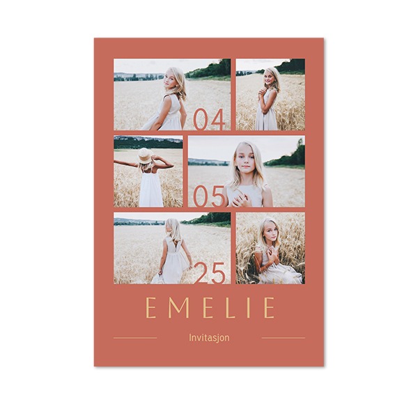 Enkle Fotokort Stående 10 x 14,3 cm